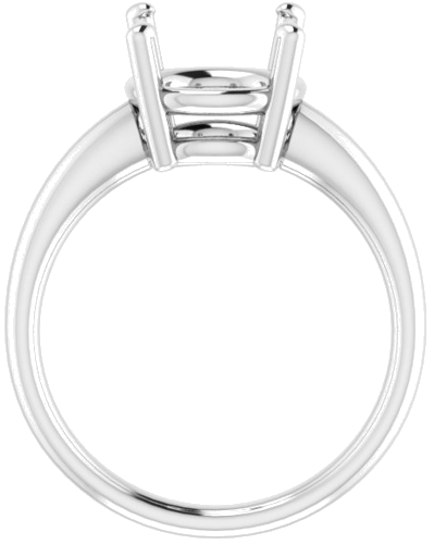 Sužadėtuvių Žiedas „Solitaire“ 585 Baltojo Aukso Round 10mm (2)