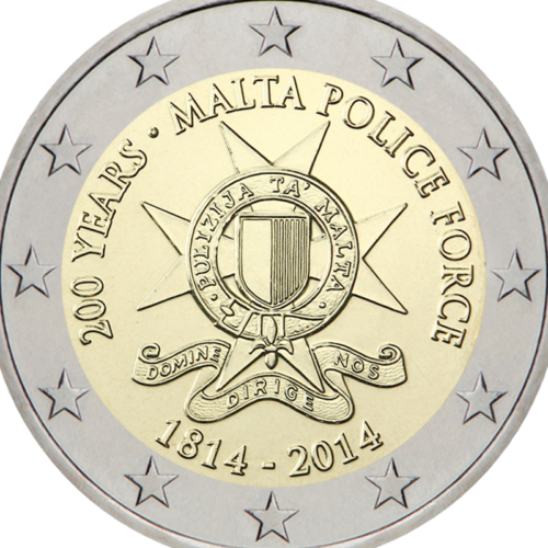 Malta 2014 Policijos pajėgos 2 eurų moneta (2)