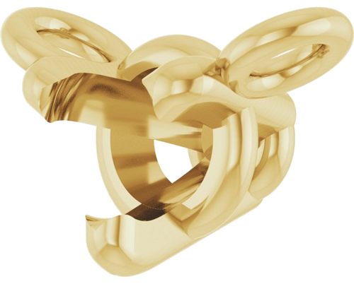 Pakabukas „Round 3-Prong“ 585 Geltonojo Aukso Round 3mm (2)