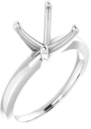 Sužadėtuvių Žiedas „Solitaire“ 950 Platinos Round 9mm (1)