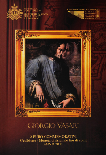 2011 San Marinas Giorgio Vasari 2 eurų moneta (5)