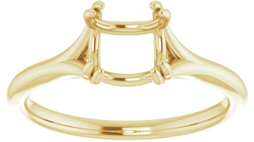 Sužadėtuvių Žiedas „Twin-Prong Solitaire“ 14k yellow gold Square 5.5mm (3)