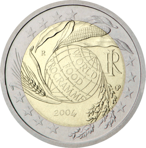 2004 Italy World Food Program 2 euro coin (1)
