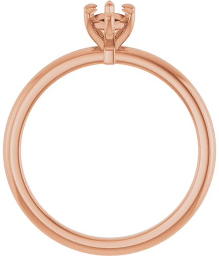 Sužadėtuvių Žiedas 585 Rožinis Aukso Marquise 8mm x 4mm (2)