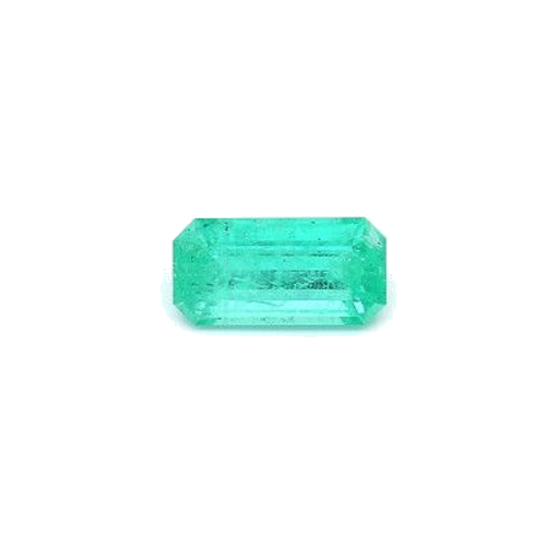 0.98 carat GREEN STEP cut Octagonal Smaragdas (1)
