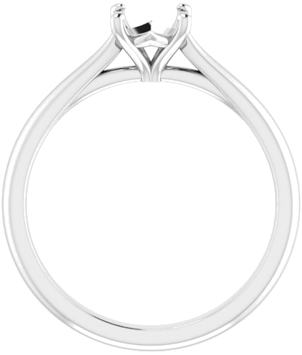 Sužadėtuvių Žiedas „Solitaire“ 585 Baltojo Aukso Round 6mm (2)