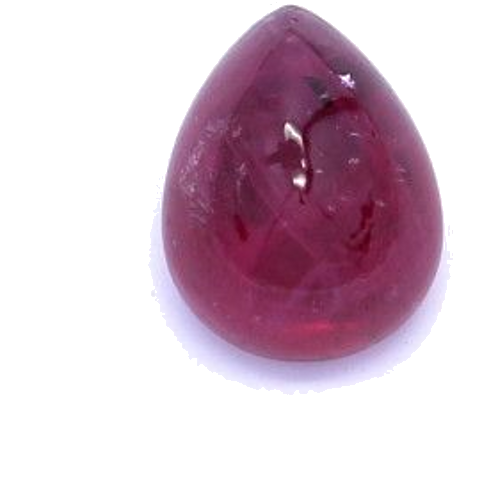 2.25 carat RED CABOCHON cut Pear Rubinas (1)