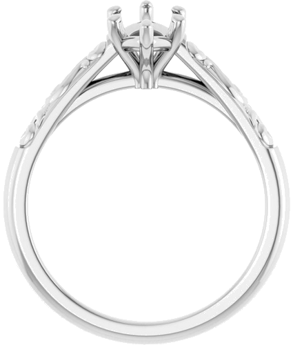 Sužadėtuvių Žiedas „Solitaire“ 417 Baltojo Aukso Marquise 10mm x 5mm (2)