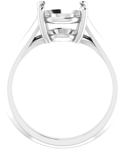 Sužadėtuvių Žiedas „Solitaire“ 585 Baltojo Aukso Oval 11mm x 9mm (2)