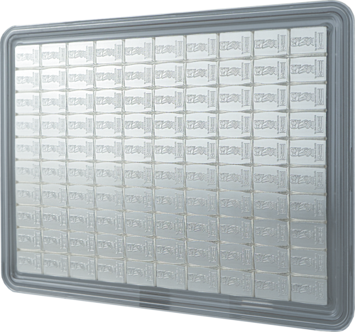 100 x 1 g CombiCoin™ 2012 Cooks Islands 1 Dollar Silver coin Valcambi (1)