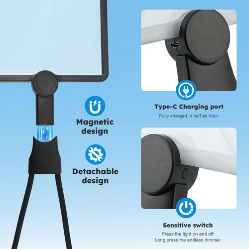 Brīvroku palielināmais stikls ar LED apgaismojumu 2x (3)