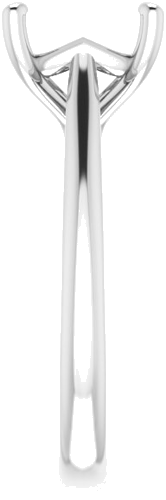 Sužadėtuvių Žiedas „Solitaire“ 585 Baltojo Aukso Asscher 8mm (4)