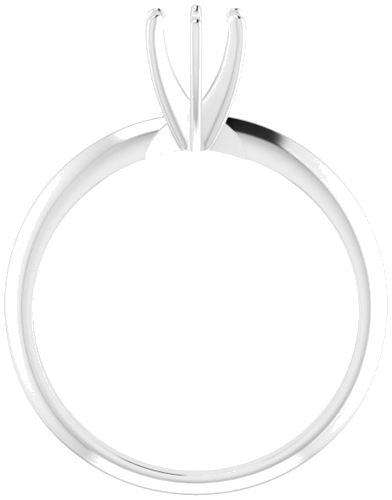 Sužadėtuvių Žiedas „Light Solitaire“ 585 Baltojo Aukso Round 4.2mm x 4.9mm (2)