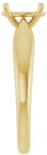 Sužadėtuvių Žiedas „Solitaire“ 585 Geltonojo Aukso Oval 8mm x 6mm (4)