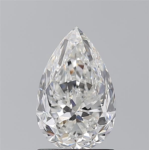 1.5 carat G-SI1 Natūralus Pear Deimantas (1)