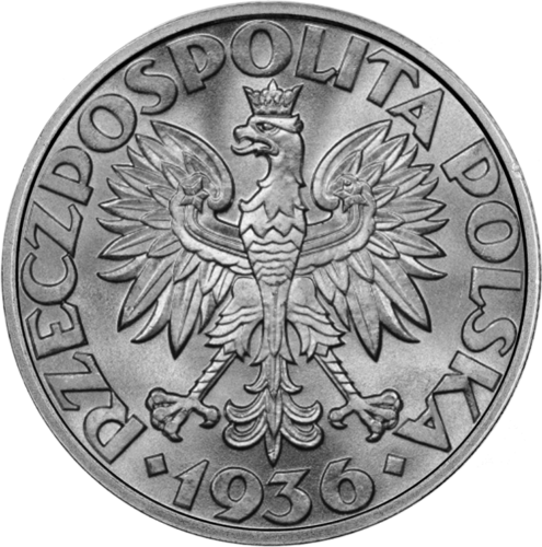 2 злотых Порт Гдыня (1936) Польша серебряная монета (2)