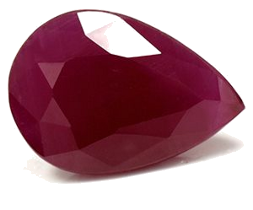 5.54 carat RED Pear Rubinas (1)