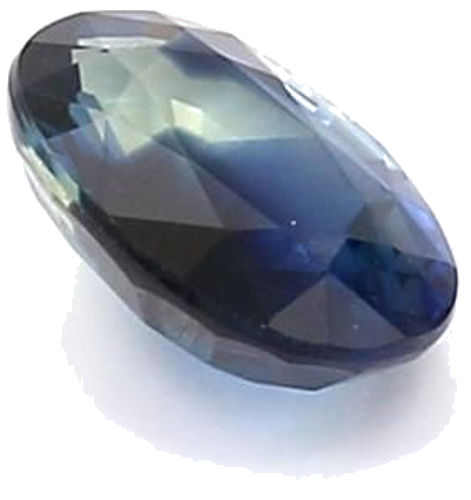 1.02 carat BLUE BRILLIANTSTEP cut Oval Safyras (1)