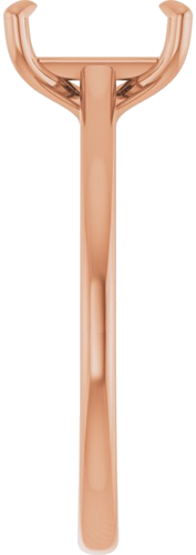 Sužadėtuvių Žiedas „Solitaire“ 585 Rožinis Aukso Emerald 8mm x 6mm (4)