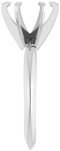 Sužadėtuvių Žiedas „Solitaire“ 585 Baltojo Aukso Round 8.2mm (4)