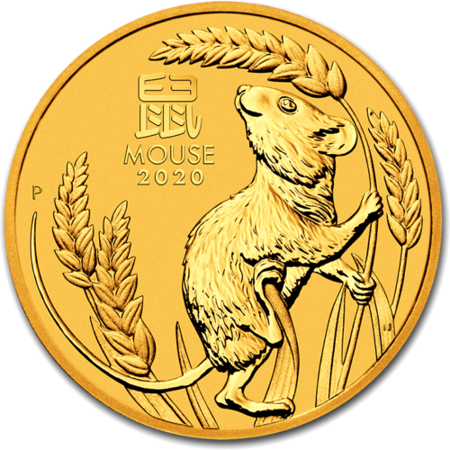 2 oz Year of the Mouse (Lunar III) 2020 Australia Gold Coin (1)