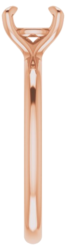 Sužadėtuvių Žiedas „Solitaire“ 585 Rožinis Aukso Round 7mm (4)