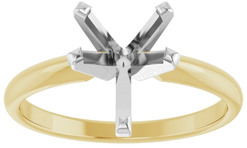 Sužadėtuvių Žiedas „Solitaire“ 585 Baltojo Ir Geltonojo Aukso Pear Shape 10mm x 6.5mm (3)