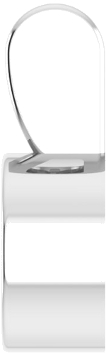 Pakabukas „Bezel-Set Solitaire“ 950 Platinos Round 6mm (3)