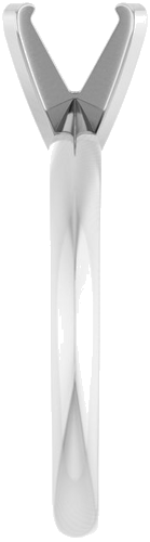 Sužadėtuvių Žiedas „Solitaire“ 585 Baltojo Aukso Round 7mm (4)
