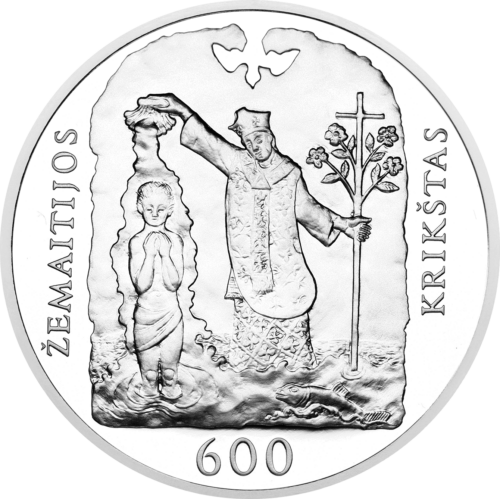 2013 The 600th Anniversary of Samogitian Baptism Lithuania 50 litas silver coin (1)