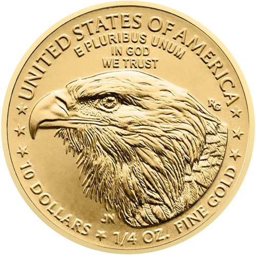 1/4 oz Amerikas Ērglis 2025 ASV zelta monēta (1)