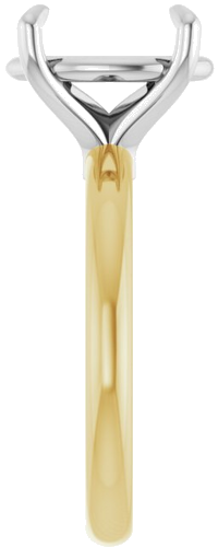 Sužadėtuvių Žiedas 585 Baltojo Ir Geltonojo Aukso Oval 12mm x 10mm (3)