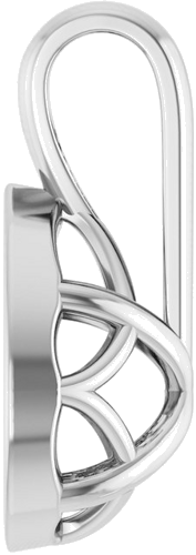 14K White 10x7 mm Pear Pendant Mounting (3)