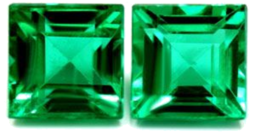 1.7 carat GREEN Square Smaragdas (1)