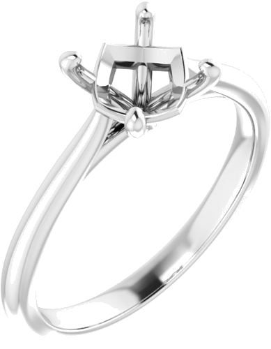 Sužadėtuvių Žiedas „Solitaire“ 950 Platinos Round 7mm (1)