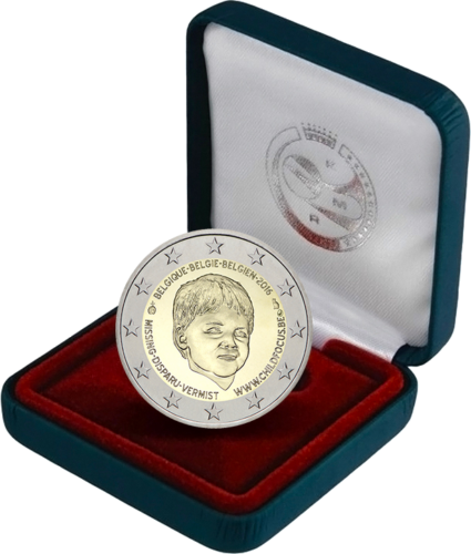 2016 Белгия PROOF Монета от 2 евро Фокус върху децата (2)