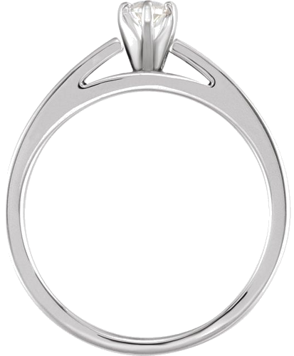 14K White 6x3 mm Marquise Engagement Ring Mounting (4)