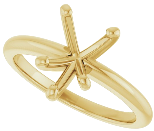 Sužadėtuvių Žiedas „Solitaire“ 585 Geltonojo Aukso Pear Shape 10mm x 7mm (5)