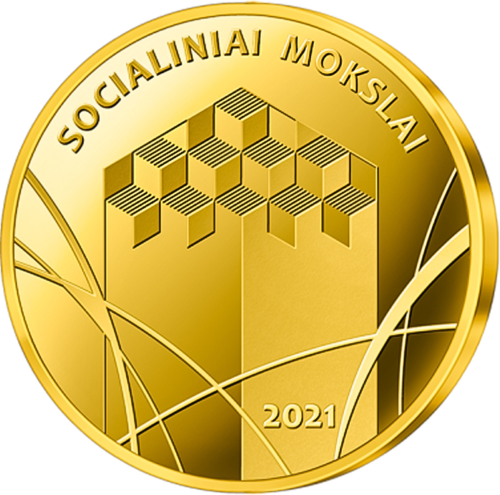 2021 Lietuva Sociālās zinātnes 5 eiro zelta monēta (1)