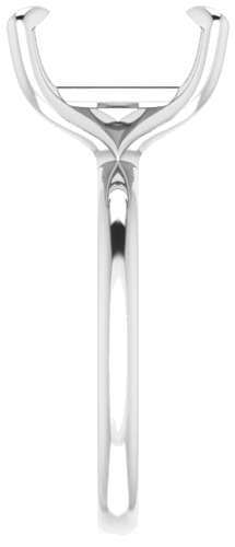 Sužadėtuvių Žiedas „Solitaire“ 950 Platinos Emerald 11mm x 9mm (4)