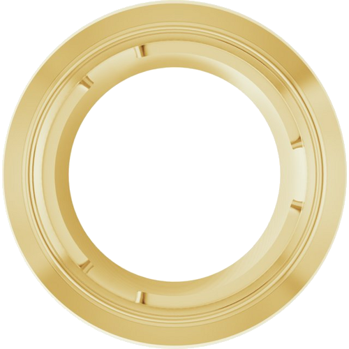 18K Yellow 5.6 mm Round Slide Pendant Mounting (1)