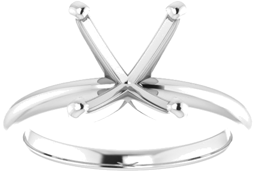 Platinum  11x9 mm Oval Solitaire Engagement Ring Mounting (3)