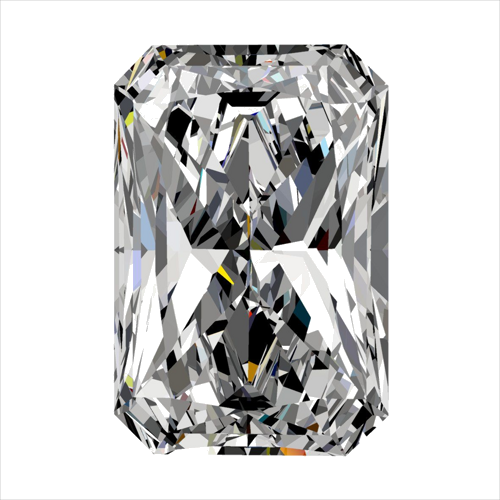 0.3 carat H-SI1 Natūralus Radiant Deimantas (1)