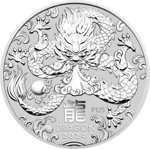 2 oz Год Дракона 2024 (Lunar III) Австралия серебряная монета (1)