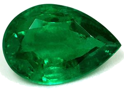 3.06 carat GREEN Pear Smaragdas (1)