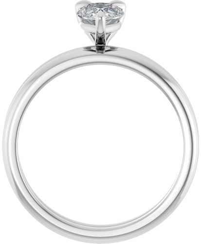 Sužadėtuvių Žiedas „Solitaire“ 585 Baltojo Aukso Pear Shape 8mm x 5mm (7)