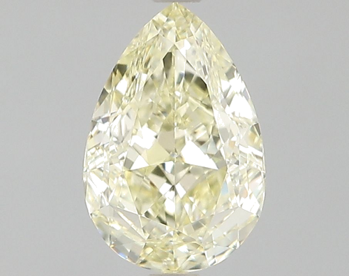 0.95 carat Fancy Light Yellow-VVS2 Natūralus Pear Deimantas (1)