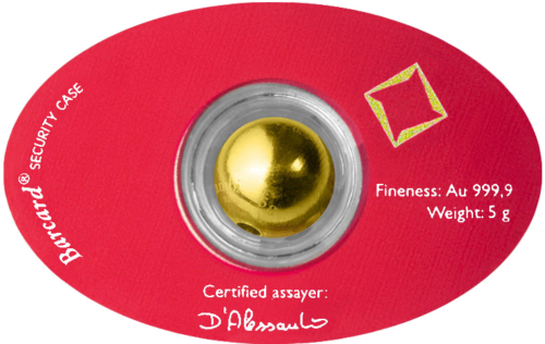 5 g Kuko salos auksinis perlas Sphere 20 dolerių Valcambi (3)