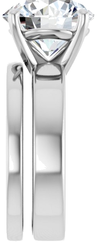 Sužadėtuvių Žiedas „Solitaire“ 950 Platinos Round 11mm (9)