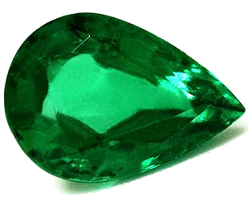 2.11 carat GREEN Pear Smaragdas (1)